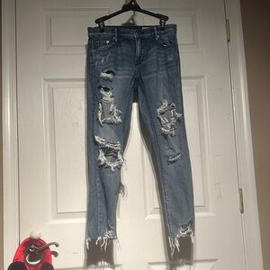Pistola Distressed Blue Skinny Jeans